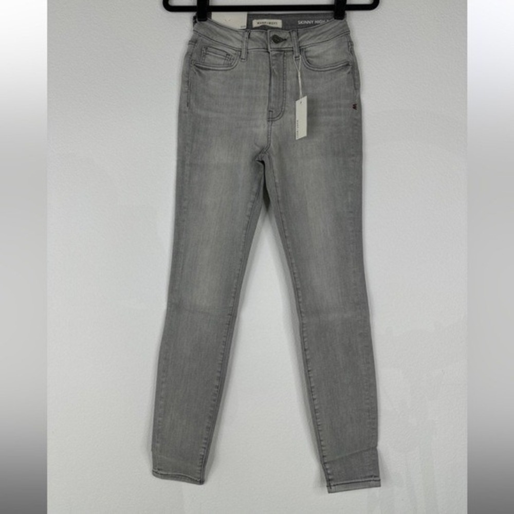 WARP WEFT Skinny High Rise Jeans Size 14/32 Gray 394229 NEW